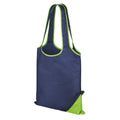 Navy-Lime - Front - Result Core Compact Shopping Bag (Pack of 2)