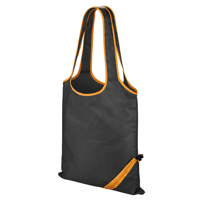 Black-Orange - Front - Result Core Compact Shopping Bag (Pack of 2)