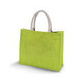 Lime - Front - Kimood Womens-Ladies Jute Beach Bag (Pack Of 2)
