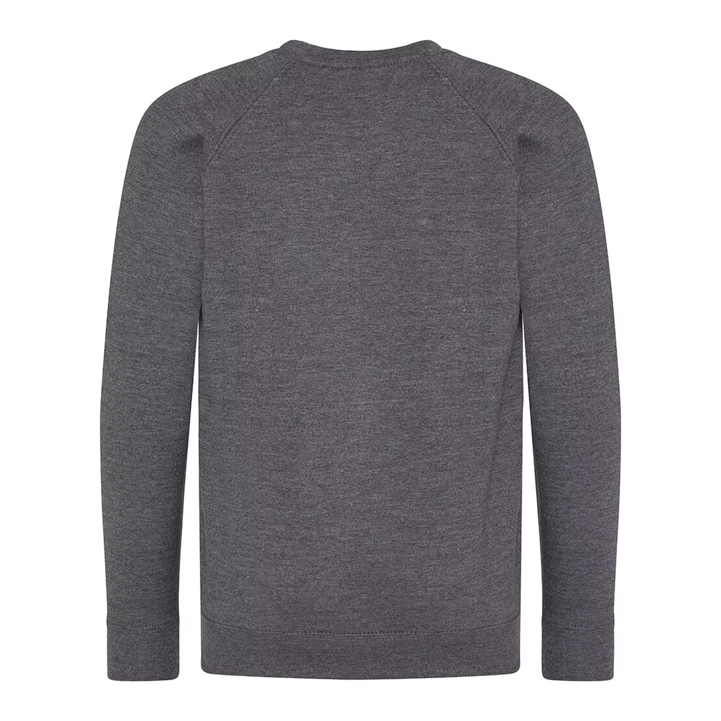 Charcoal - Back - AWDis Academy Childrens-Kids Crew Neck Raglan School Sweatshirt (Pack of 2)