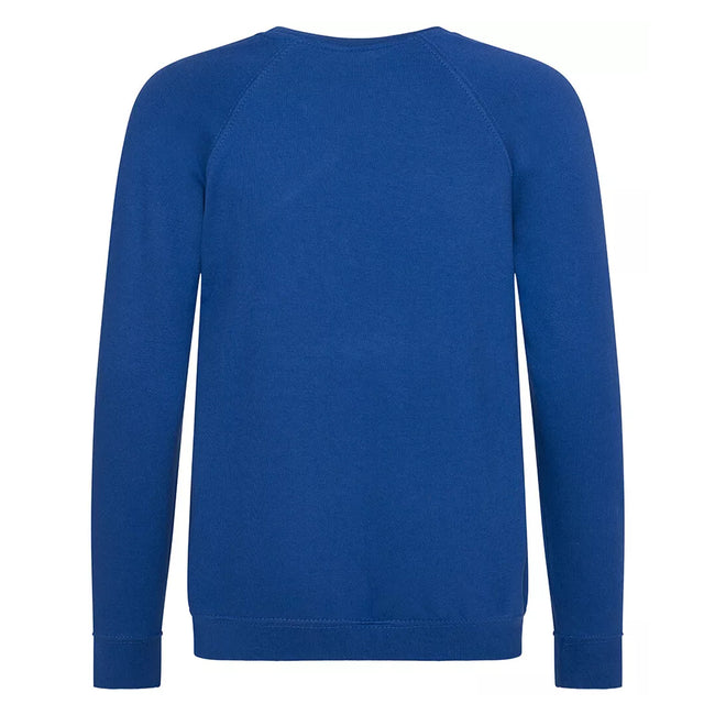 Deep Royal - Back - AWDis Academy Childrens-Kids Crew Neck Raglan School Sweatshirt (Pack of 2)