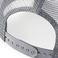 Black- Light Grey - Side - Beechfield Mens Half Mesh Trucker Cap - Headwear (Pack of 2)