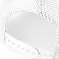 White-White - Side - Beechfield Mens Half Mesh Trucker Cap - Headwear (Pack of 2)