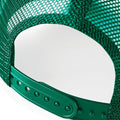 Bottle Green-Bottle Green - Side - Beechfield Mens Half Mesh Trucker Cap - Headwear (Pack of 2)
