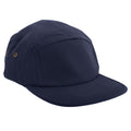 Navy - Front - Beechfield Canvas 5 Panel Classic Baseball Cap (Pack of 2)