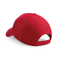 Classic Red - Back - Beechfield Unisex Ultimate 5 Panel Baseball Cap (Pack of 2)