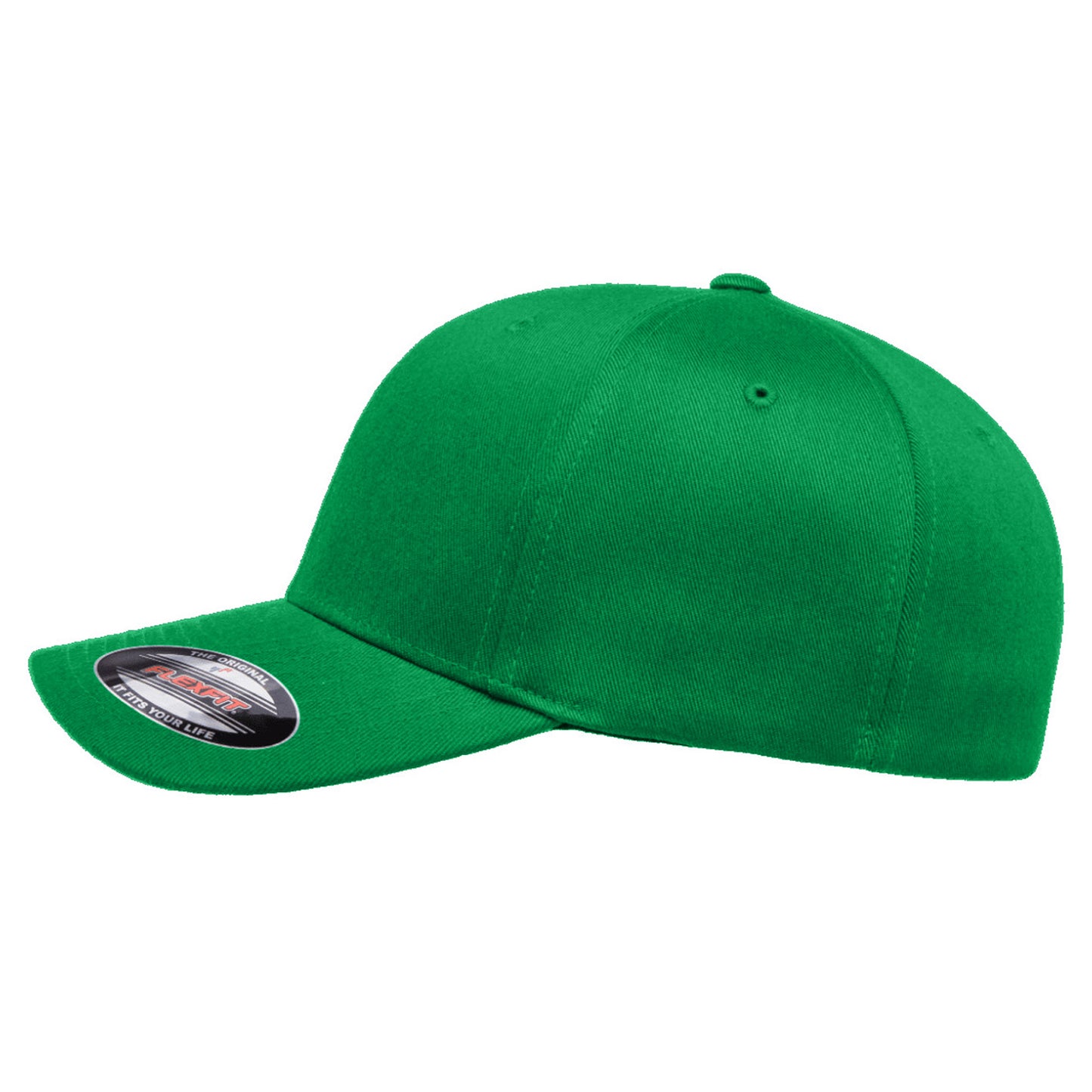 Pepper Green - Back - Yupoong Mens Flexfit Fitted Baseball Cap (Pack of 2)