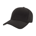Black - Front - Yupoong Mens Flexfit Fitted Baseball Cap (Pack of 2)