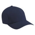Navy - Back - Yupoong Mens Flexfit Fitted Baseball Cap (Pack of 2)