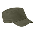 Olive Green - Front - Beechfield Army Cap - Headwear (Pack of 2)