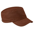 Chocolate - Front - Beechfield Army Cap - Headwear (Pack of 2)