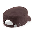 Chocolate - Back - Beechfield Army Cap - Headwear (Pack of 2)