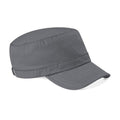 Graphite Grey - Front - Beechfield Army Cap - Headwear (Pack of 2)