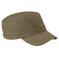 Khaki - Front - Beechfield Army Cap - Headwear (Pack of 2)