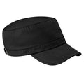 Black - Front - Beechfield Army Cap - Headwear (Pack of 2)