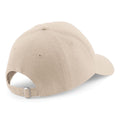Stone - Side - Beechfield Unisex Pro-Style Heavy Brushed Cotton Baseball Cap - Headwear (Pack of 2)