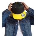 Black- Yellow - Back - Beechfield Unisex 5 Panel Contrast Snapback Cap (Pack of 2)