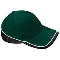 Bottle-Black- White - Back - Beechfield Unisex Teamwear Competition Cap Baseball - Headwear (Pack of 2)