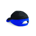 Black-Bright Royal - Back - Beechfield Unisex Teamwear Competition Cap Baseball - Headwear (Pack of 2)