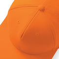 Orange - Back - Beechfield Unisex 5 Panel Retro Rapper Cap (Pack of 2)