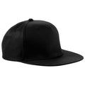 Black - Front - Beechfield Unisex 5 Panel Retro Rapper Cap (Pack of 2)