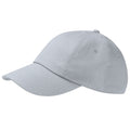 Grey (Light) - Back - Beechfield Unisex Low Profile Heavy Cotton Drill Cap - Headwear (Pack of 2)