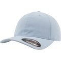 Light Blue - Front - Flexfit Garment Washed Cotton Dad Baseball Cap (Pack of 2)