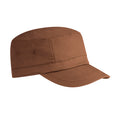 Chestnut - Front - Beechfield Unisex Organic Cotton Army Cap (Pack of 2)