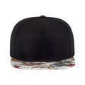 Black-Floral Mint - Back - Yupoong Mens Fashion Print Premium Snapback Cap (Pack of 2)