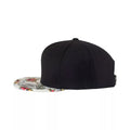 Black-Floral Mint - Pack Shot - Yupoong Mens Fashion Print Premium Snapback Cap (Pack of 2)