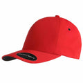 Red - Side - Yupoong Flexfit Unisex Delta Waterproof Cap (Pack of 2)