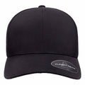 Black - Front - Yupoong Flexfit Unisex Delta Waterproof Cap (Pack of 2)