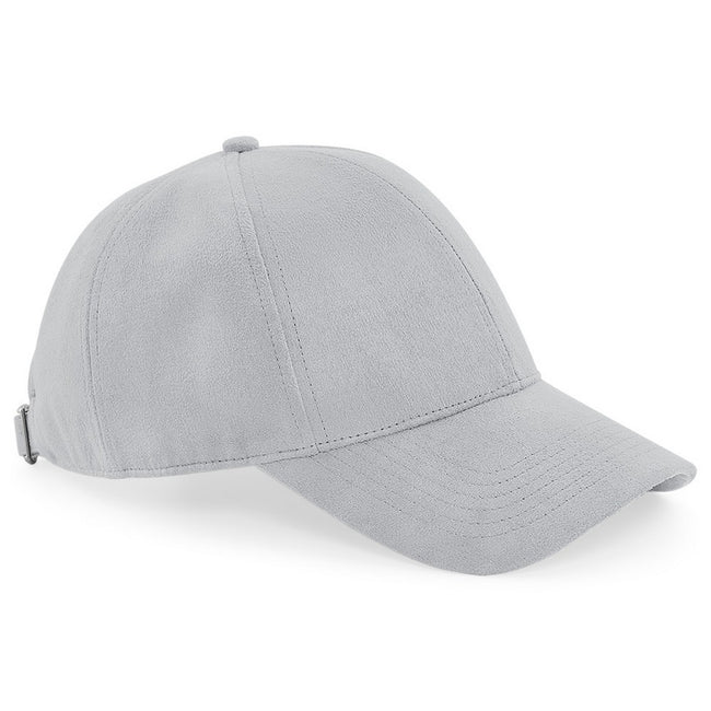 Light Grey - Front - Beechfield Unisex Faux Suede Cap (Pack of 2)