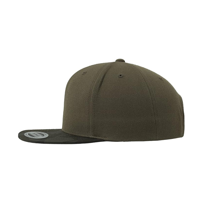 Olive Camo - Side - Flexfit Camo Visor Snapback Cap (Pack of 2)
