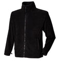 Black - Front - Henbury Mens Microfleece Anti-Pill Jacket