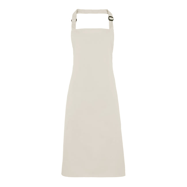 Natural - Front - Premier Colours Bib Apron - Workwear (Pack of 2)