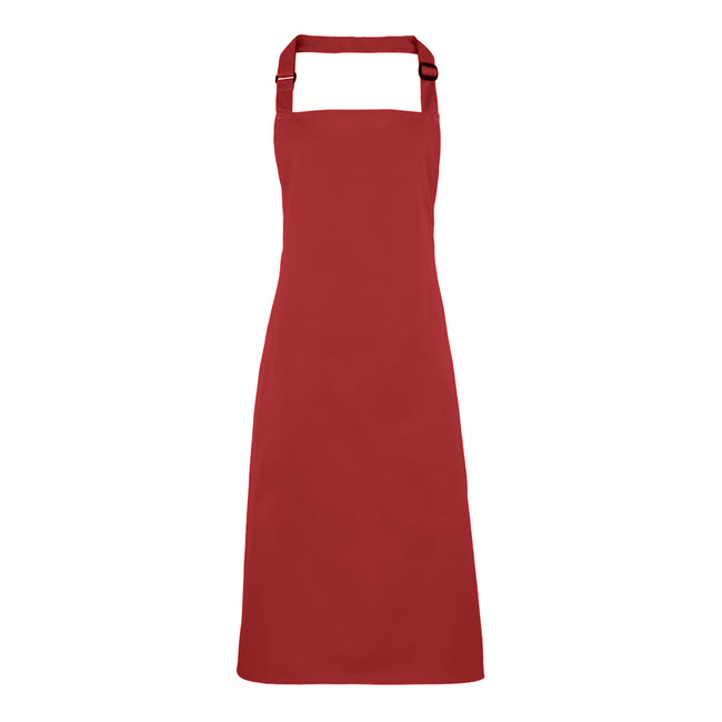 Red - Front - Premier Colours Bib Apron - Workwear (Pack of 2)