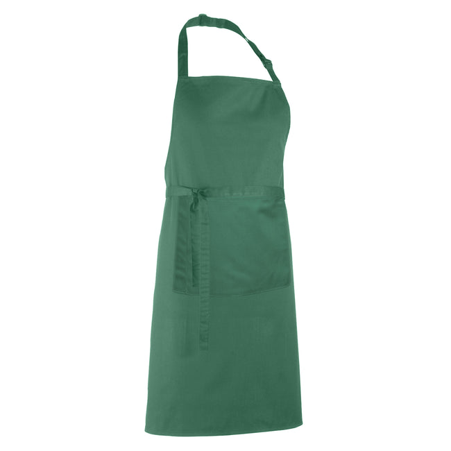 Emerald - Back - Premier Ladies-Womens Colours Bip Apron With Pocket - Workwear (Pack of 2)