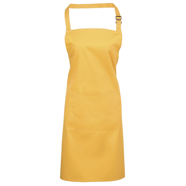Sunflower - Front - Premier Ladies-Womens Colours Bip Apron With Pocket - Workwear (Pack of 2)