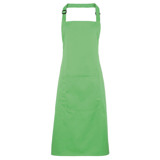 Apple - Front - Premier Ladies-Womens Colours Bip Apron With Pocket - Workwear (Pack of 2)