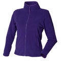 Purple - Front - Henbury Womens-Ladies Microfleece Anti-Pill Jacket