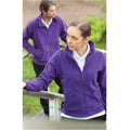 Purple - Back - Henbury Womens-Ladies Microfleece Anti-Pill Jacket