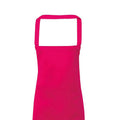 Hot Pink - Back - Premier Ladies-Womens Slim Apron (no Pocket) - Workwear (Pack of 2)