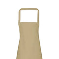 Khaki - Back - Premier Ladies-Womens Slim Apron (no Pocket) - Workwear (Pack of 2)