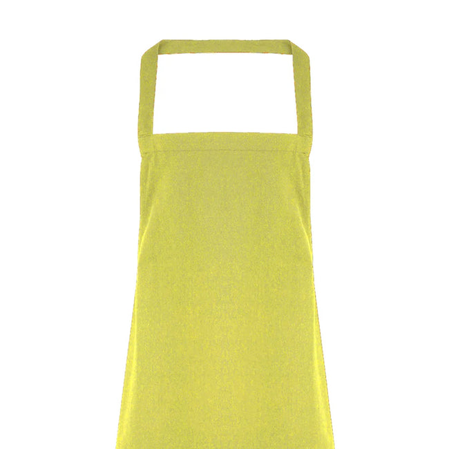 Lime - Back - Premier Ladies-Womens Slim Apron (no Pocket) - Workwear (Pack of 2)