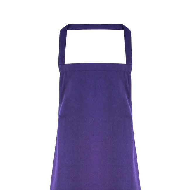 Purple - Back - Premier Ladies-Womens Slim Apron (no Pocket) - Workwear (Pack of 2)