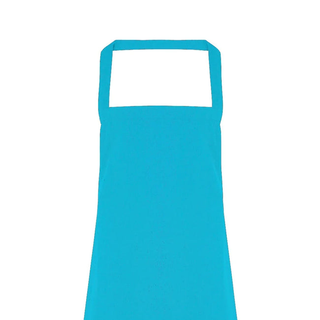 Turquoise - Back - Premier Ladies-Womens Slim Apron (no Pocket) - Workwear (Pack of 2)