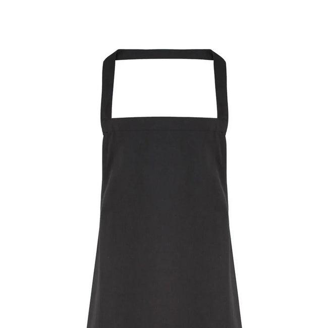 Black - Back - Premier Ladies-Womens Slim Apron (no Pocket) - Workwear (Pack of 2)