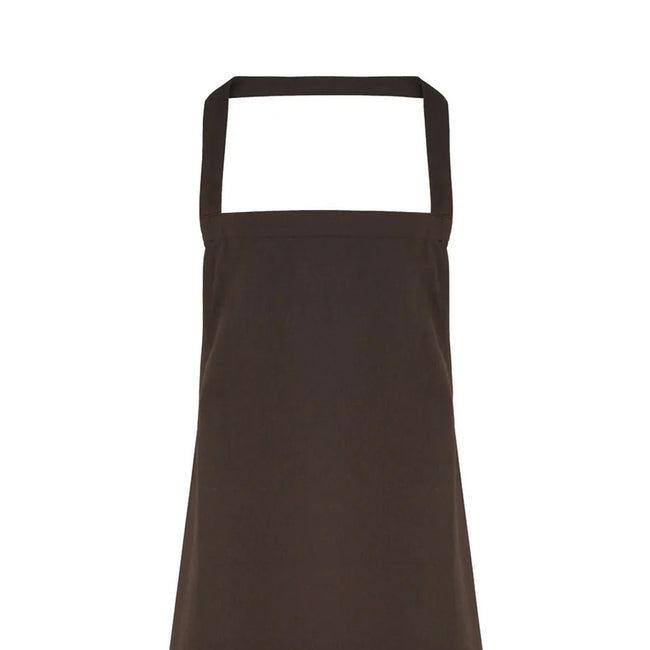 Brown - Back - Premier Ladies-Womens Slim Apron (no Pocket) - Workwear (Pack of 2)