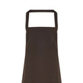 Brown - Back - Premier Ladies-Womens Slim Apron (no Pocket) - Workwear (Pack of 2)